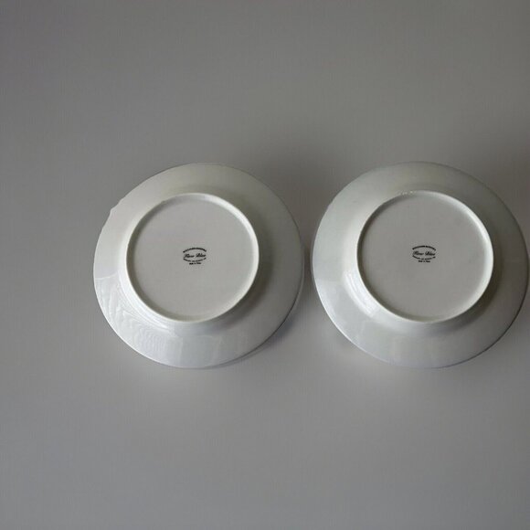 Williams Sonoma Flow Blue Pattern Dessert Salad Plates 7 5/8" Flowers Set of 2 - Picture 8 of 12